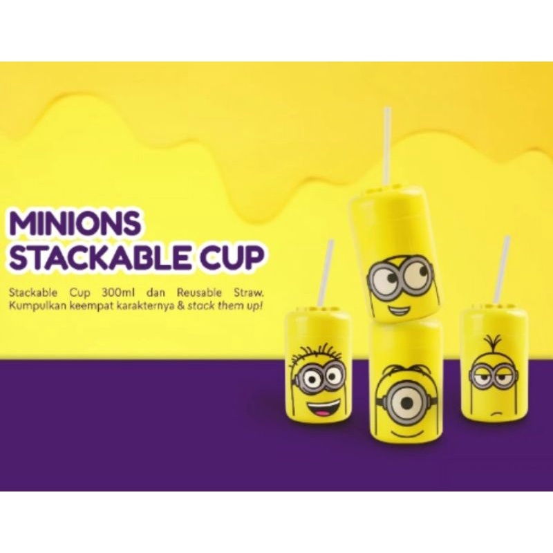 Minion Stackable Cup x Chatime