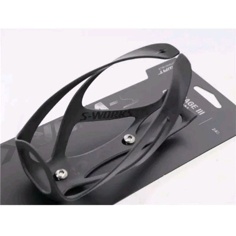 Bottle Cage S-WORKS Carbon . Tempat Botol Bracket Dudukan Air Minum sepeda sworks work specialized