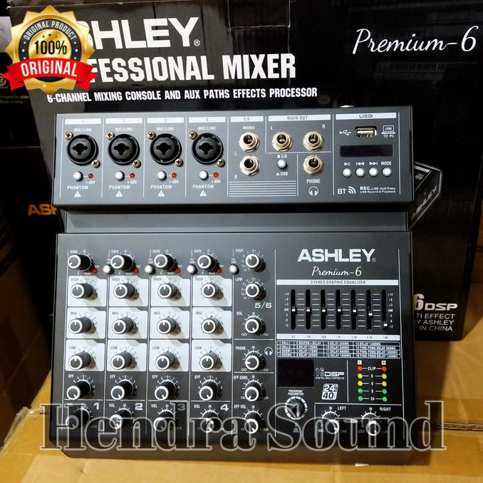 Mixer Audio Ashley PREMIUM 6 ORIGINAL (6 CHANNEL)