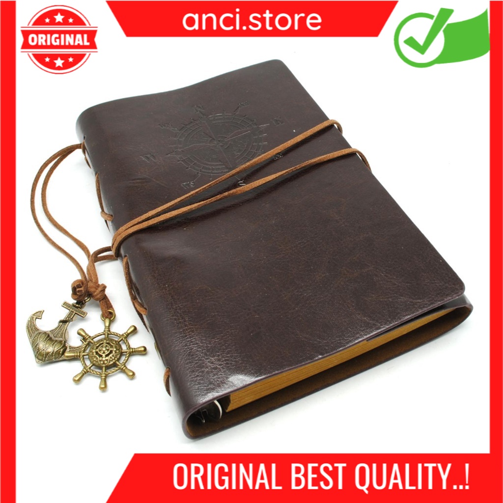 

Buku Catatan Binder Kulit Retro Pirate