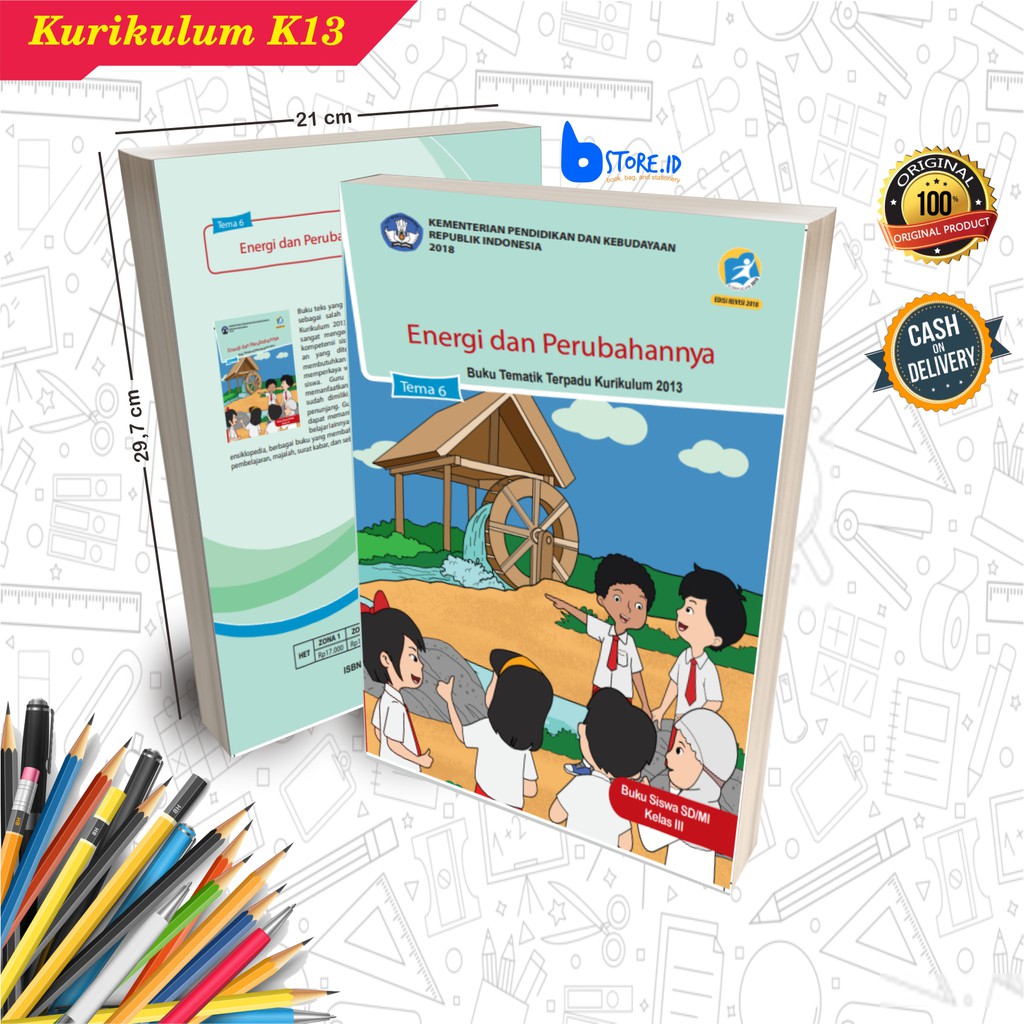 Buku Pelajaran Tematik SD Kelas 3 Semester 1 &amp; 2/Kurikulum 2013