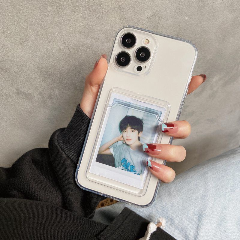 Simple Clear Card Bag Soft Case Samsung Galaxy J7 Prime A02 A02S A03S A10 M10 A30 A20 A50 A50S A30S A70 A70S A20S A11 A12 A21S A31 A51 A71 A22 A32 A42 A52 A72 A81 Casing