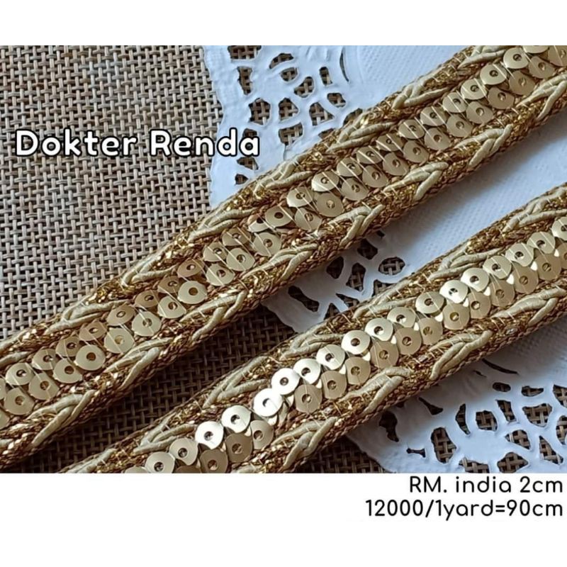renda payet india gold 2cm