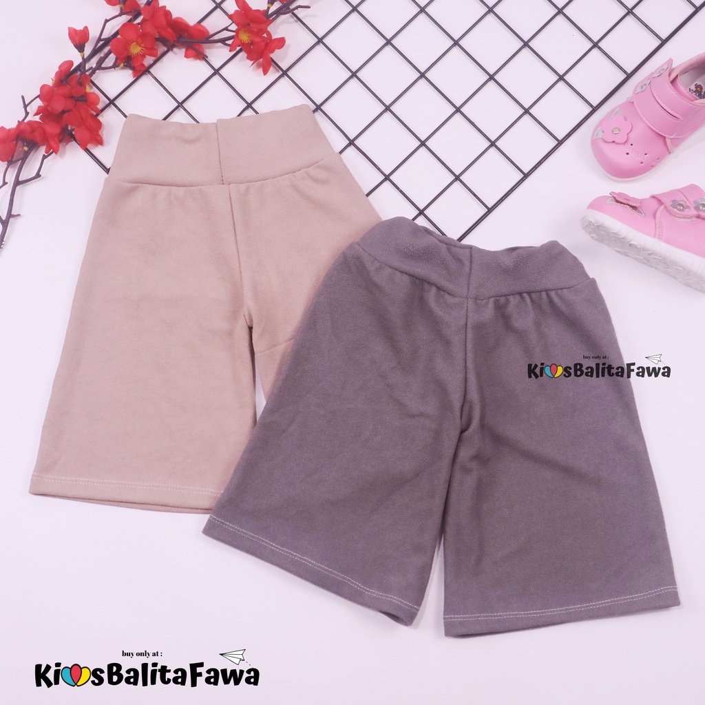 Kulot Polos Anak Uk. 7-8 th / Celana Pendek 3/4 Celana Motif Kulot Pants Celana Anak Perempuan Murah