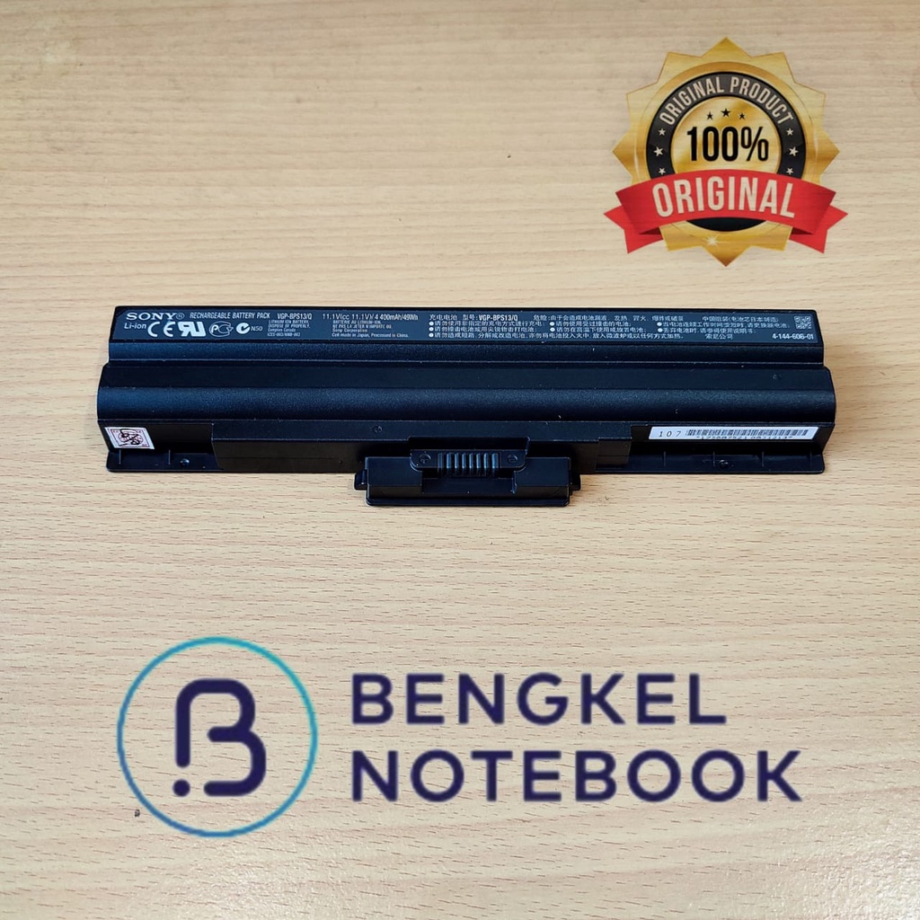 Baterai Laptop Sony VGP-BPS13 BPS13A/B BSP13/S BPL13 BPS21 BPL21 VPCCW Original Hitam/Black