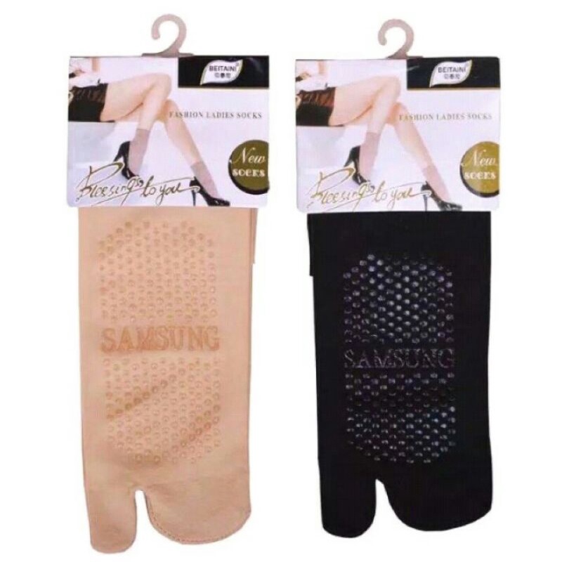 Kaos kaki tipis samsung jempol bintik / kaos kaki hitam tipis bintik / kaos kaki coklat anti selip