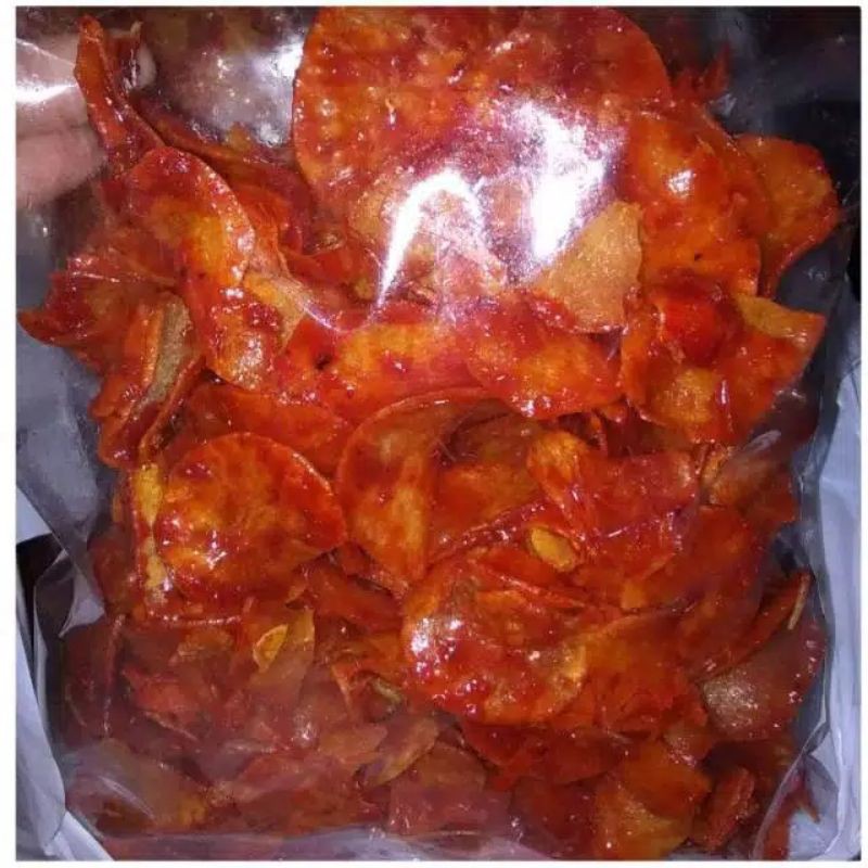 

EXTRA PEDAS keripik singkong 100% cabe asli !!! @ 1 Kg