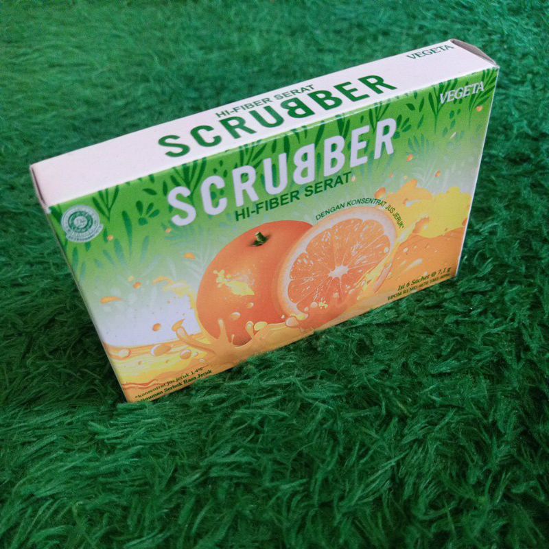 SCURBER rasa jeruk box isi 6 sachet 7,1g