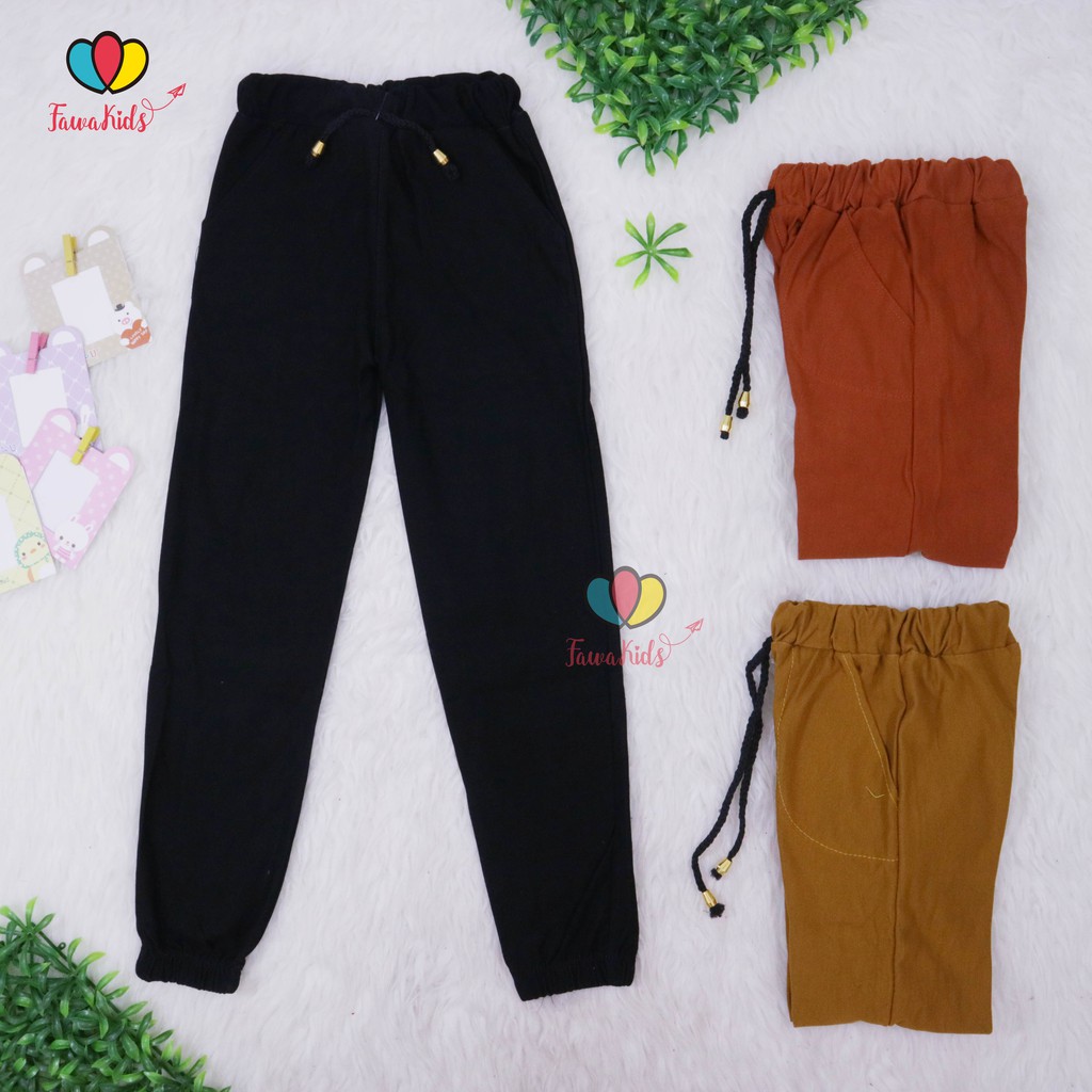 JOGGER ANAK Uk 7 8 th Celana Joger Pants Panjang Polos JOGGER ANAK Uk 7 8 th Celana Joger Pants Panjang Polos