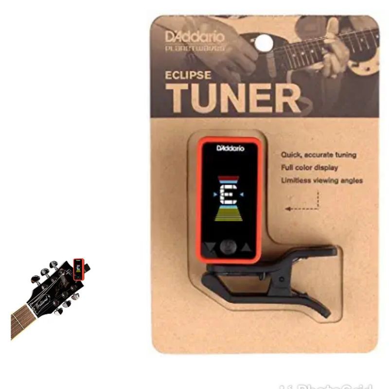 Jual DADDARIO PLANET WAVES - Eclipse Headstock Tuner PW-CT-17  BU/GN/PP/RD/YL (472000200/1/2/3/4/199)) | Shopee Indonesia