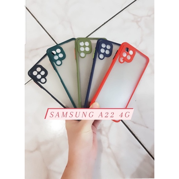 CASE MATTE PLUS RING KAMERA SAMSUNG A22 4G-SAMSUNG J1 LAMA CASE DOVE -BENUA DUNIA