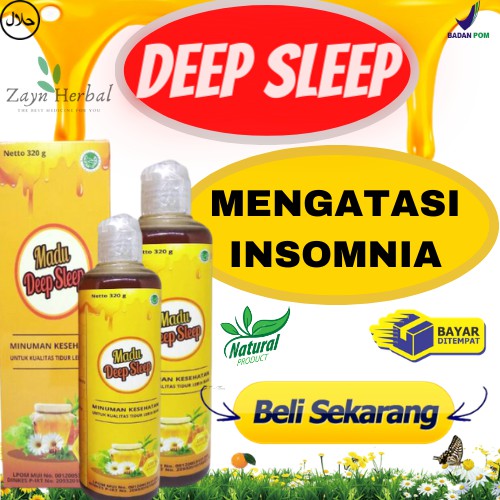 Madu Deep Sleep Original Herbal Insomnia Obat Insomnia Susah Tidur Cair Ampuh Tanpa Efek Samping