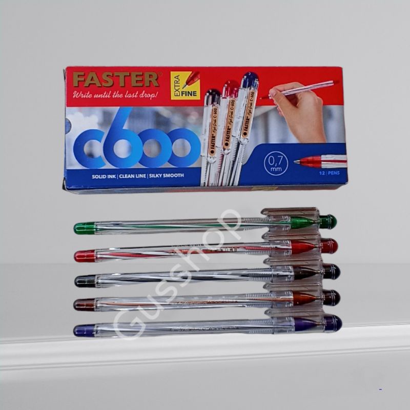 

PULPEN FASTER C600 1pk(isi 12 PCS)