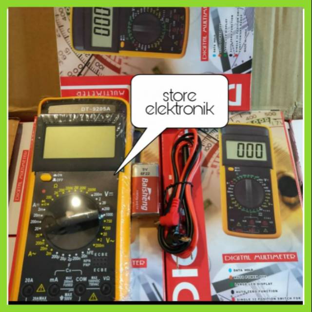 Multi Tester Digital DT9205A Tertester Digital Kualitas di jamin bagus