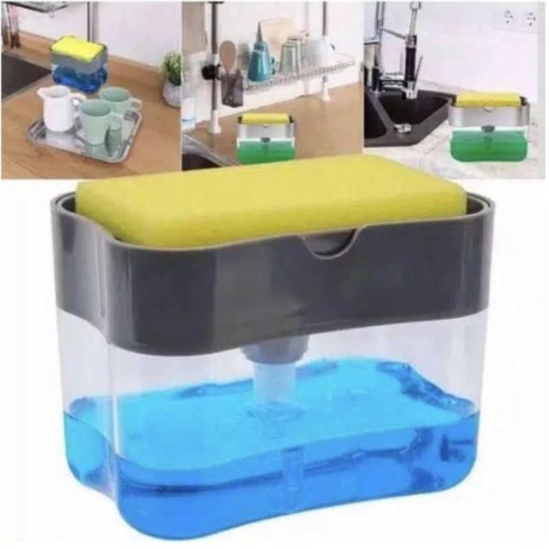 DISPENSER SABUN CUCI PIRING BUSA SPONGE HOLDER SPONS CUCI DISPENSER SABUN UNTUK DAPUR SOAP PUMP HOLDER SPONS SPONGE CUCI KOTAK SABUN TERMURAH