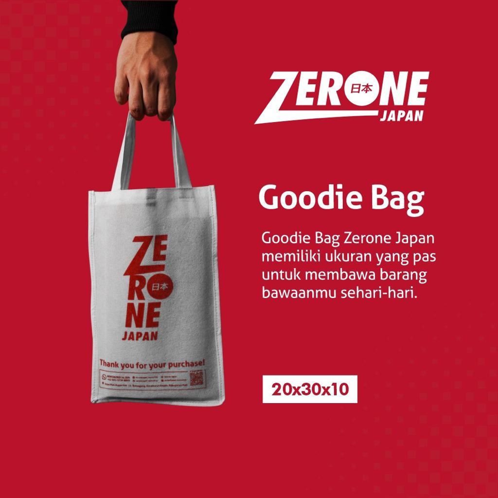 Goodie Bag Zerone Japan Tas Hampers Mewah Warna Hitam Putih