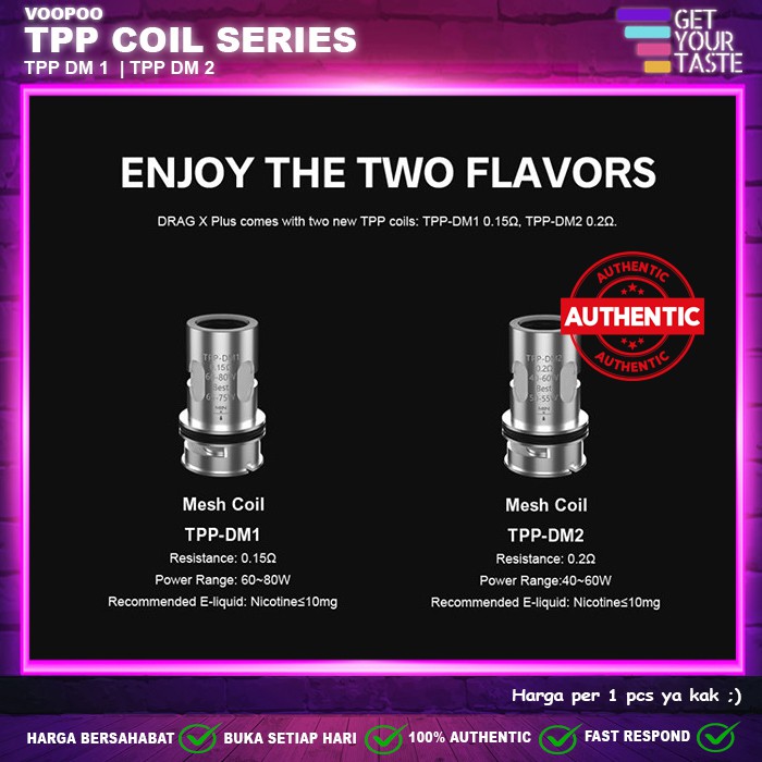 Coil Voopoo TPP Coil Series Replacement - Coil TPP - TP