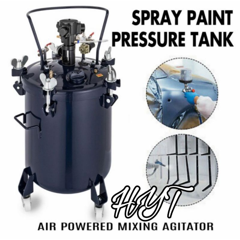 Air Pressure Tank Paint Spray Gun Kit 40 Liter N&P Alat Pengaduk Cat