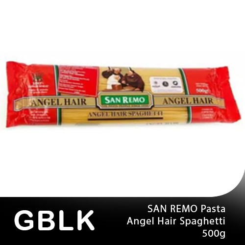 

SAN REMO PASTA ANGEL HAIR SPAGHETTI 500 GRAM