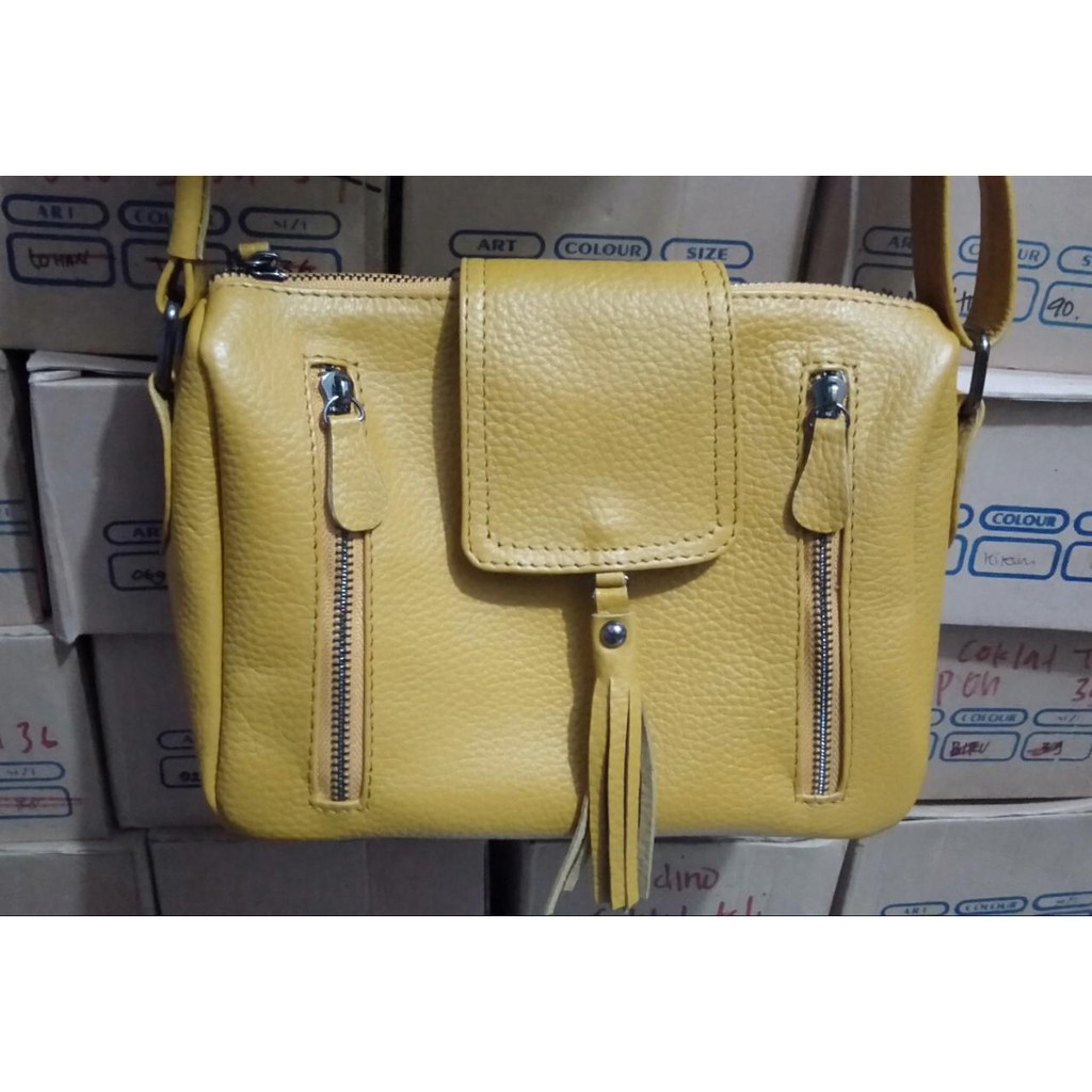  Tas  Kulit  Wanita  Asli Papirut Garut size S Shopee Indonesia