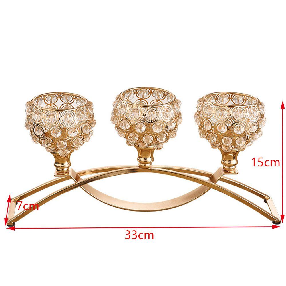 Populer 3 Arms Candelabras New Tealight Romantic Candlestick