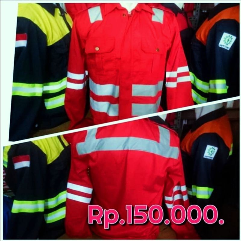 SERAGAM SAFETY MERAH SCOTLIGHT DOBLE VARIATIF