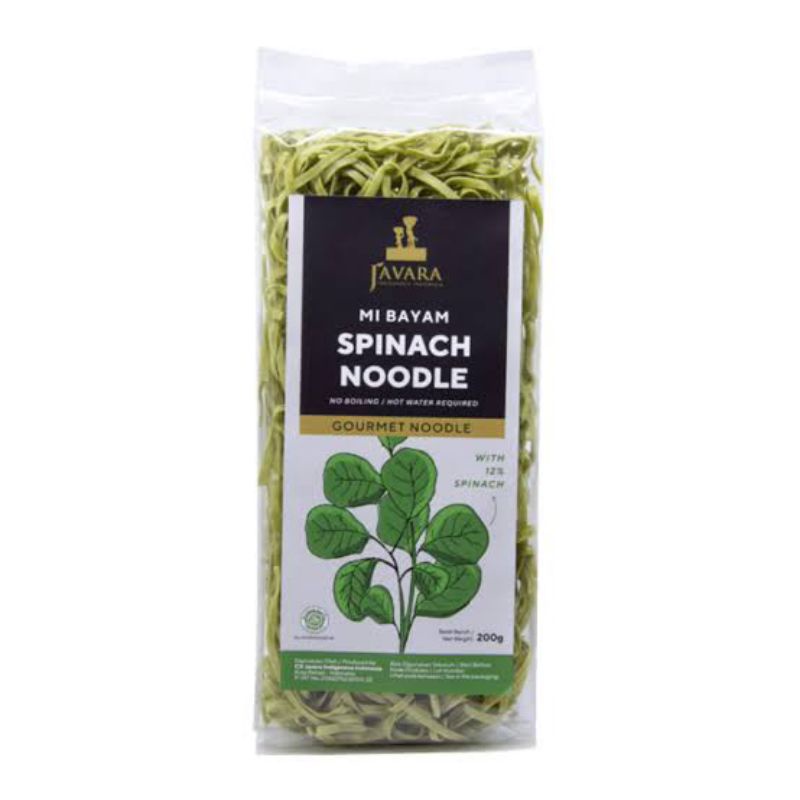 

JAVARA VEGE NOODLE SPINACH 200GR