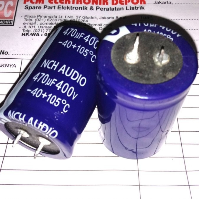 470Uf 400V Elco Capacitor 470 Uf 400 V Pcmelebik