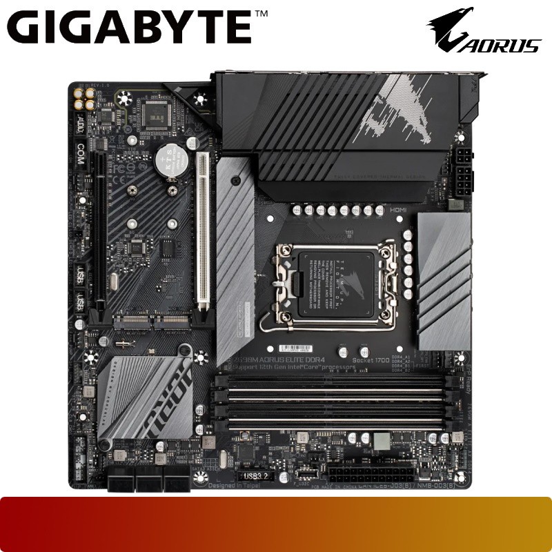 Motherboard Gigabyte Intel Z690M AORUS ELITE DDR4 LGA 1700 Micro ATX