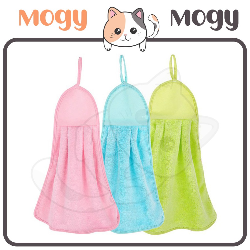 MOGYMOGY Lap Tangan Polos Kain Beludru Halus Handuk Mini