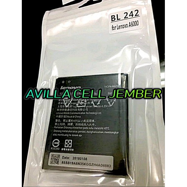 BATERAI BATRE ORIGINAL 100 PERSEN BL242 BL 242 BL-242 BL259 BL 259 BL-259 LENOVO A6000-A6000 Murah