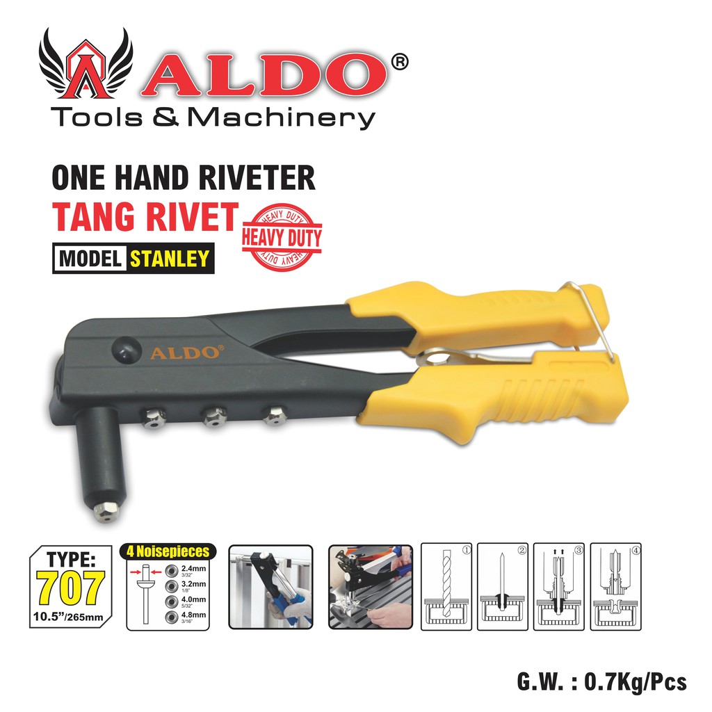 Tang Rivet Aldo 10.5 INCH - TYPE 707