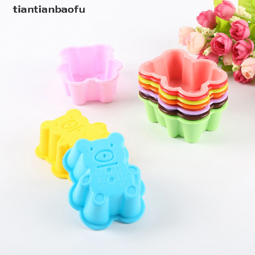 Set 5 Pcs Cetakan Kue Bentuk Bunga Bahan Silikon