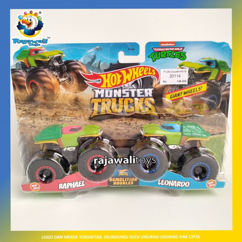 RAJAWALI TOYS STORE HOTWHEELS MONSTER TRUCK FYJ64 DOUBLE