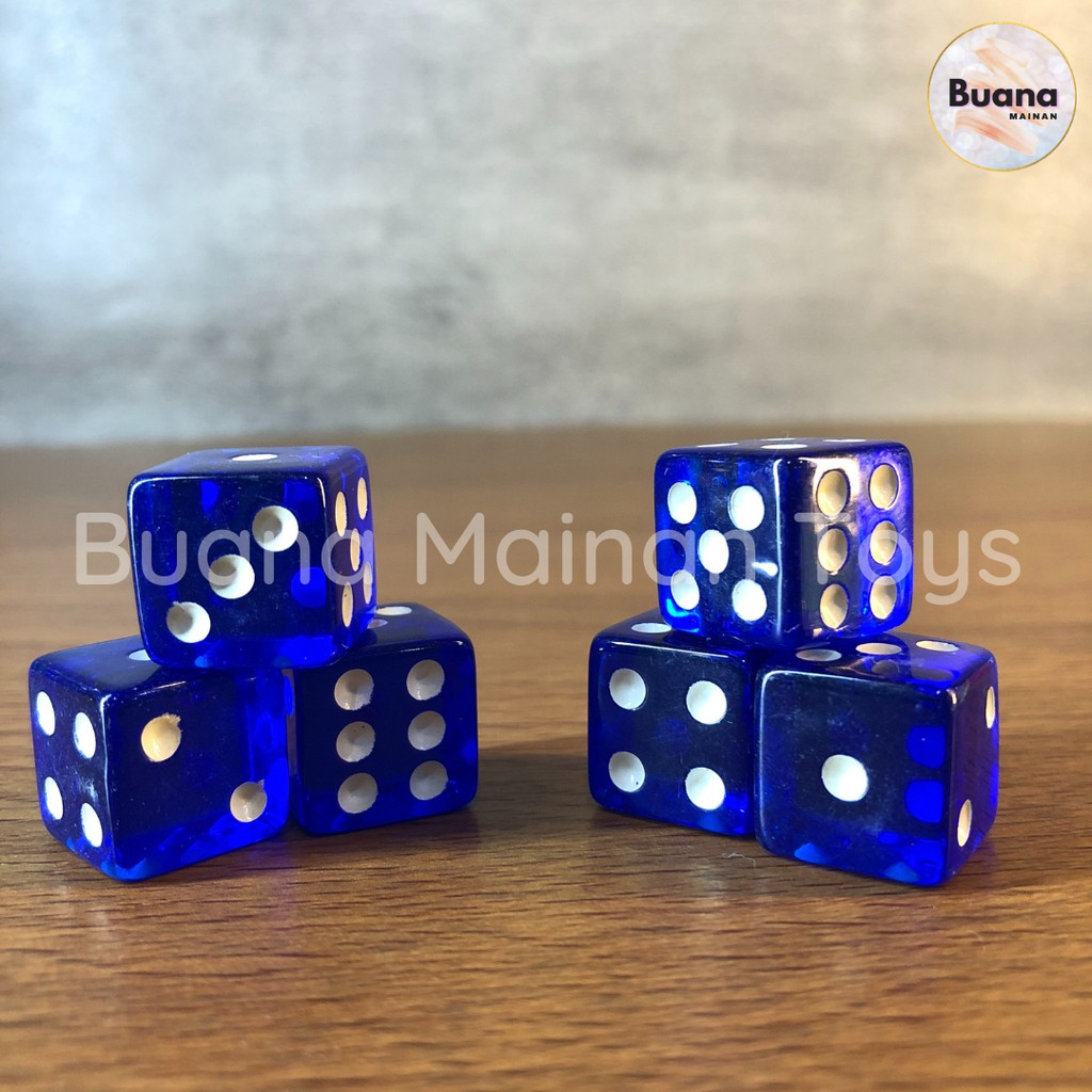 DADU ROLL DICE EXTRA BENING TRANSPARAN Mainan Anak Board Games Ular Tangga Monopoli Ludo