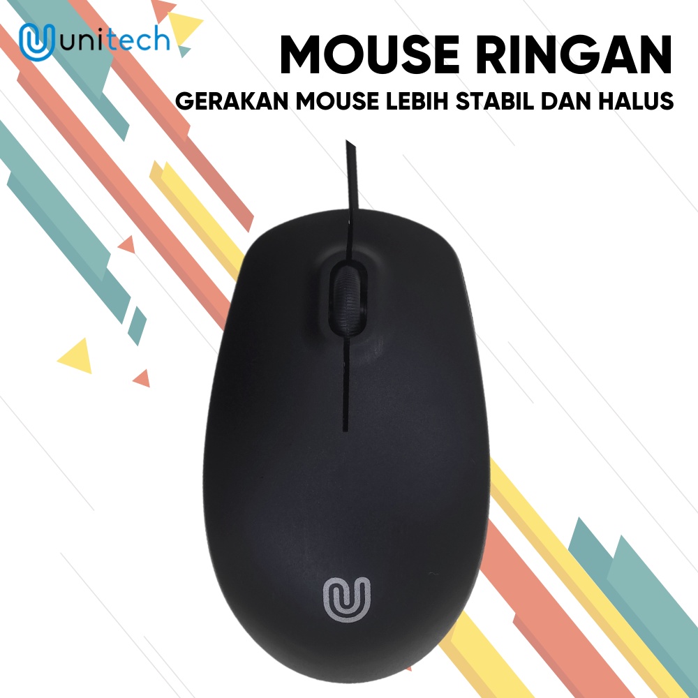 Optical Mouse G2 Unitech Wired Kabel USB 1000DPI