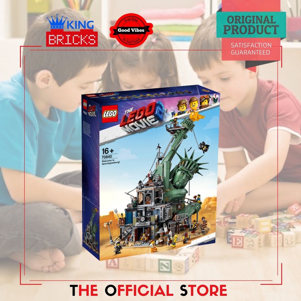 Lego Original MOVIE 2 70840 Welcome to Apocalypseburg - Mainan Anak Edukasi Film Emmet Minifigure