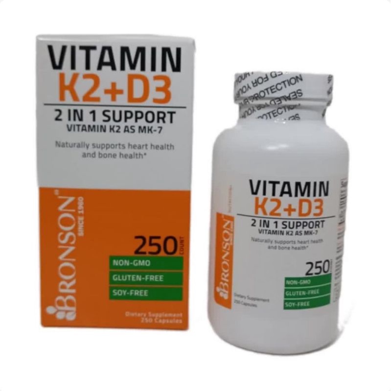 vitamin D3 K2 5000iu Bronson 250 kapsul