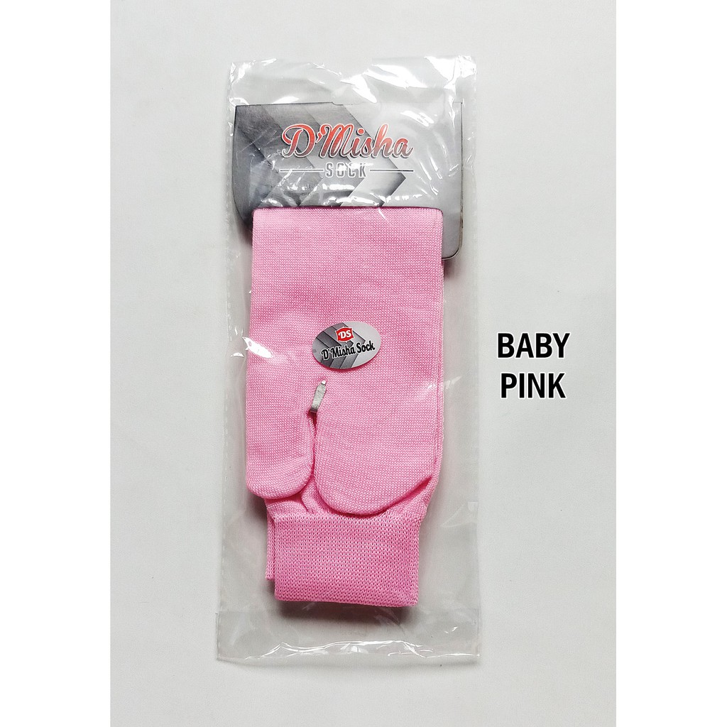 Kaos Kaki Jempol Muslimah Polos Banyak Warna-Baby Pink