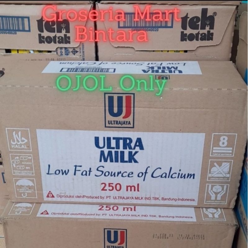 

*Bintara* Susu Ultra UHT Low Fat High Calcium PLAIN 250ml x24 - Bekasi