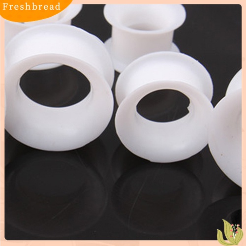 【Fresh】1Pair Silicone Flesh Tunnel Double Flared Saddle Ear Plug Gauge Unisex Piercing