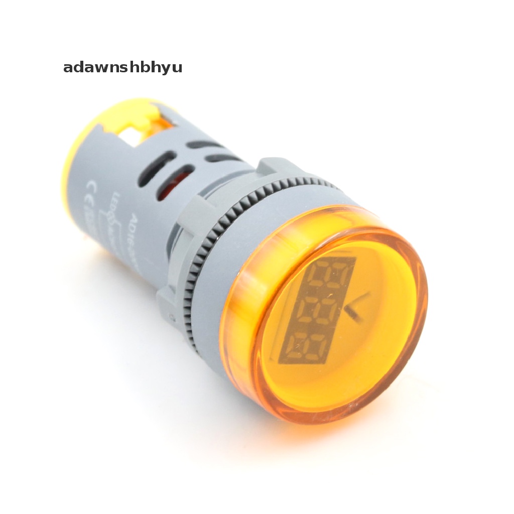 Adawnshbhyu 22mm LED Digital Display Gauge Volt Pengukur Tegangan Lampu Sinyal Indikator