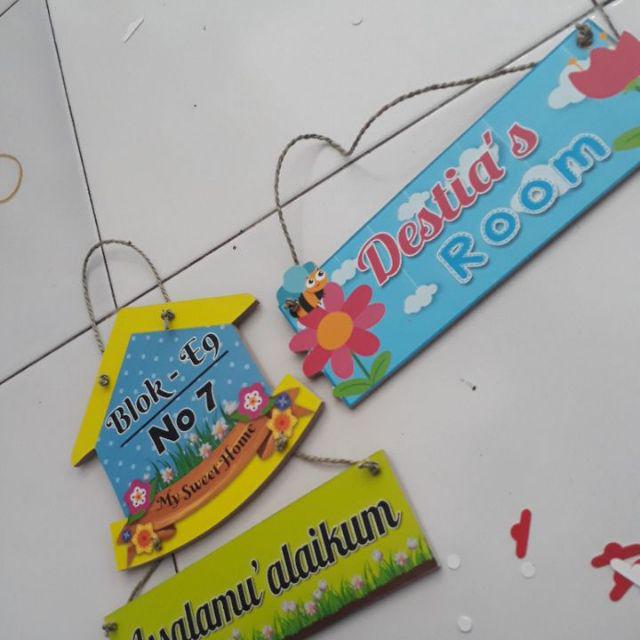 A32 Custom Rooms Tulisan Pajangan Hiasan Dinding Dekorasi Ruang Ato Pintu Free Bubble Wrap