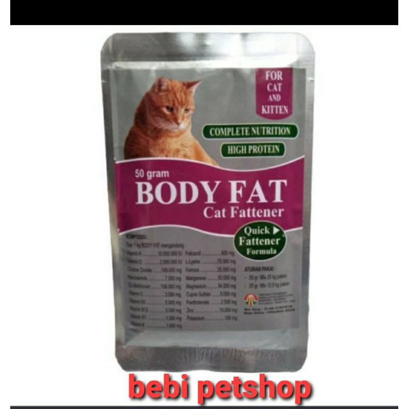 Body Fat Suplemen Penggemuk Kucing
