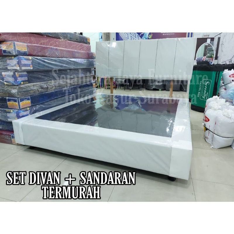 Divan + Sandaran Murah 180x200cm (Dengan sandaran)