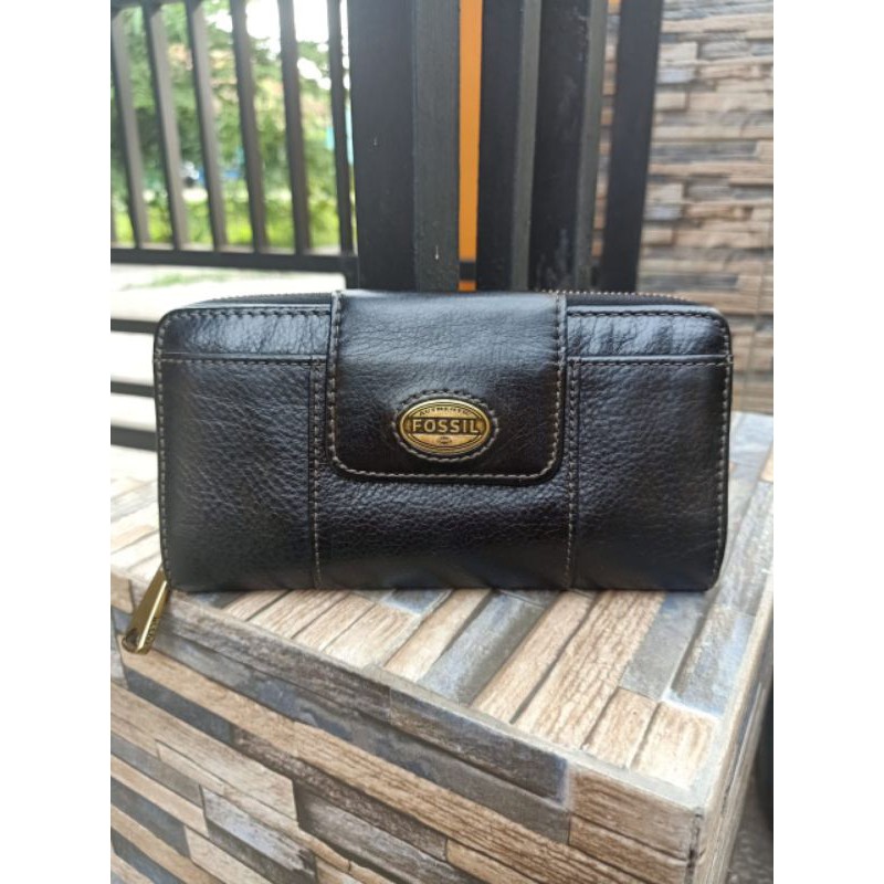 DOMPET  FOSSIL EXPLORER LONG BLACK