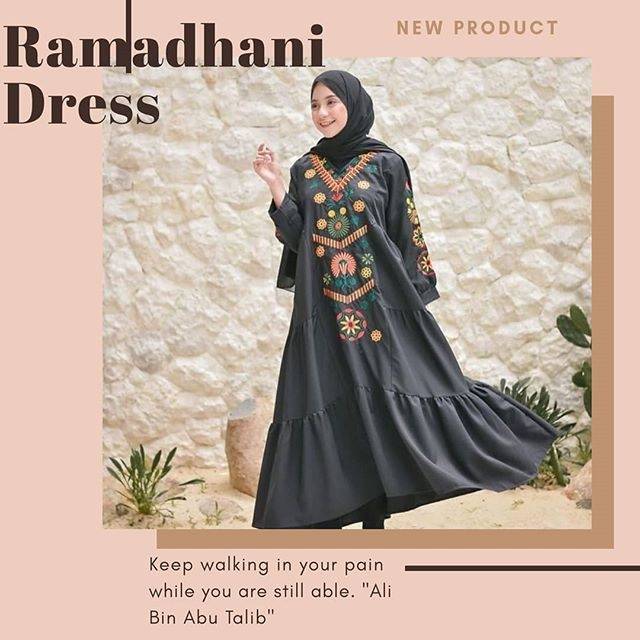 Ramadhani Grosir Dress Muslim Gamis Syari Atasan Wanita Bandung Lebaran