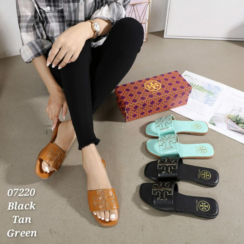 Sandal wanita Slop flat TB |kode 07220