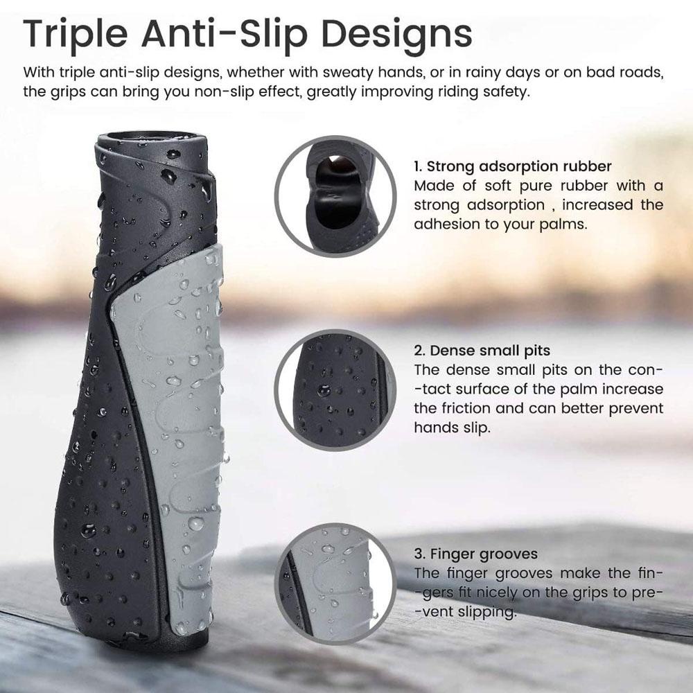 Lanfy Sepeda Grips Sepeda Lipat Bersepeda Sepeda Gunung MTB Bicycle Stang Grips