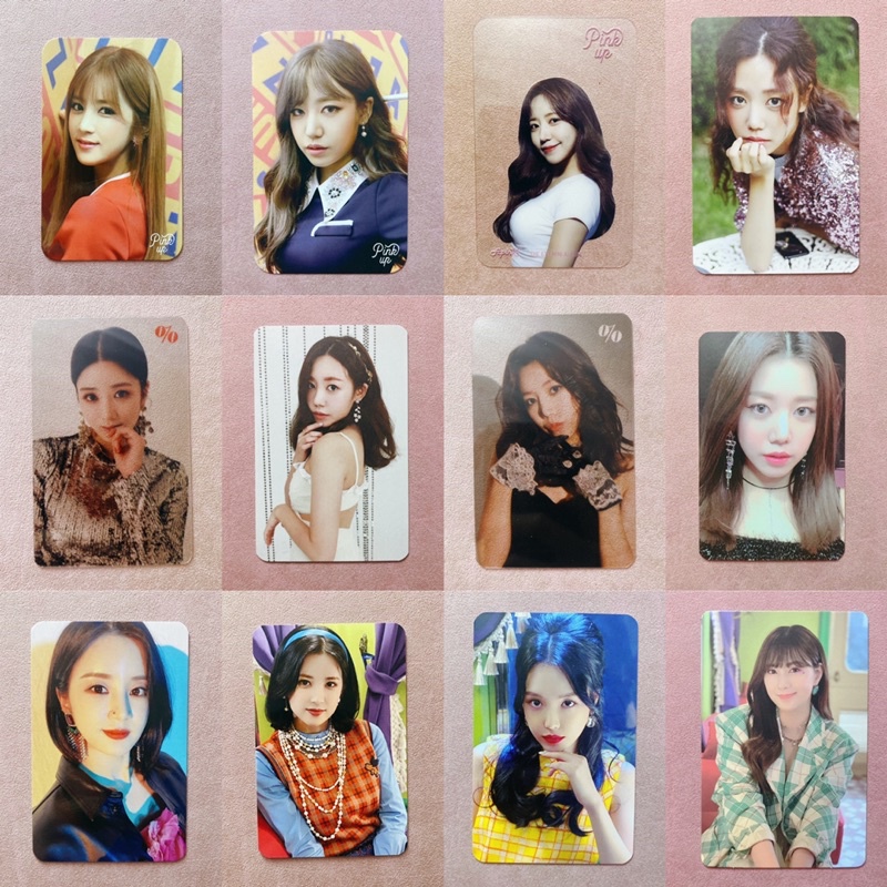 Apink Chorong Bomi Naeun Namjoo Hayoung Official Photocard Pink Up One & Six Precent Look pc